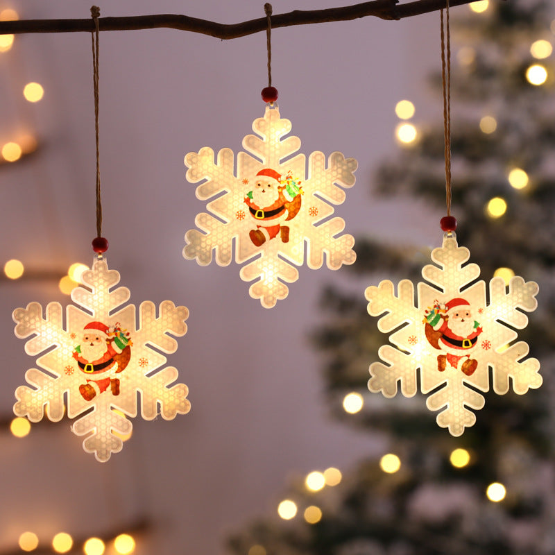 Christmas window light supplied as one acrylic snowflake per order