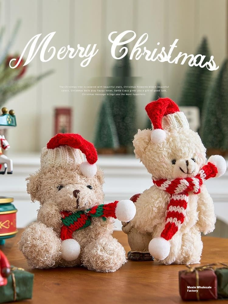 Plush ornament trimmed with yarn over a soft cotton filling