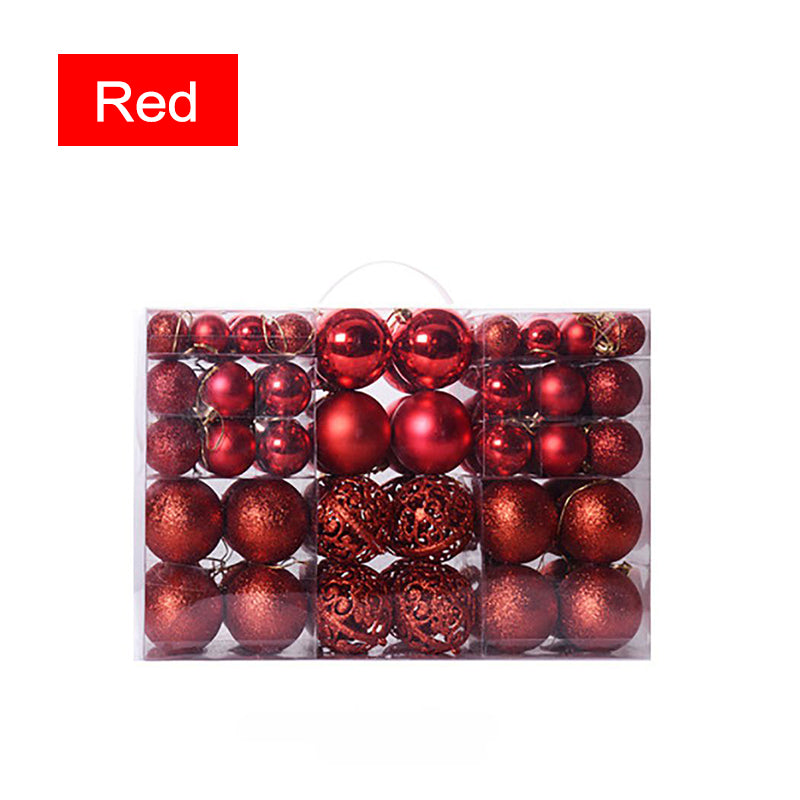 Champagne matte Christmas baubles, the palest metallic of the twelve