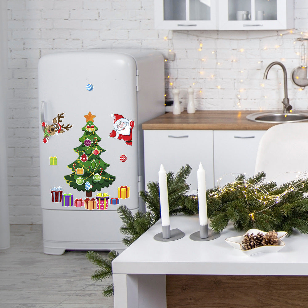 Design 2 assortment of cartoon Christmas magnets in synthetic resin