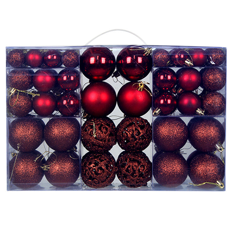 Silver, blue and white Christmas ball ornaments, one hundred per set
