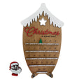 Solid wood advent countdown ornament that packs away and returns each year
