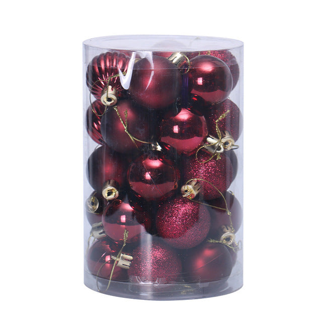 Purple mini Christmas ball set from the same nineteen shade range