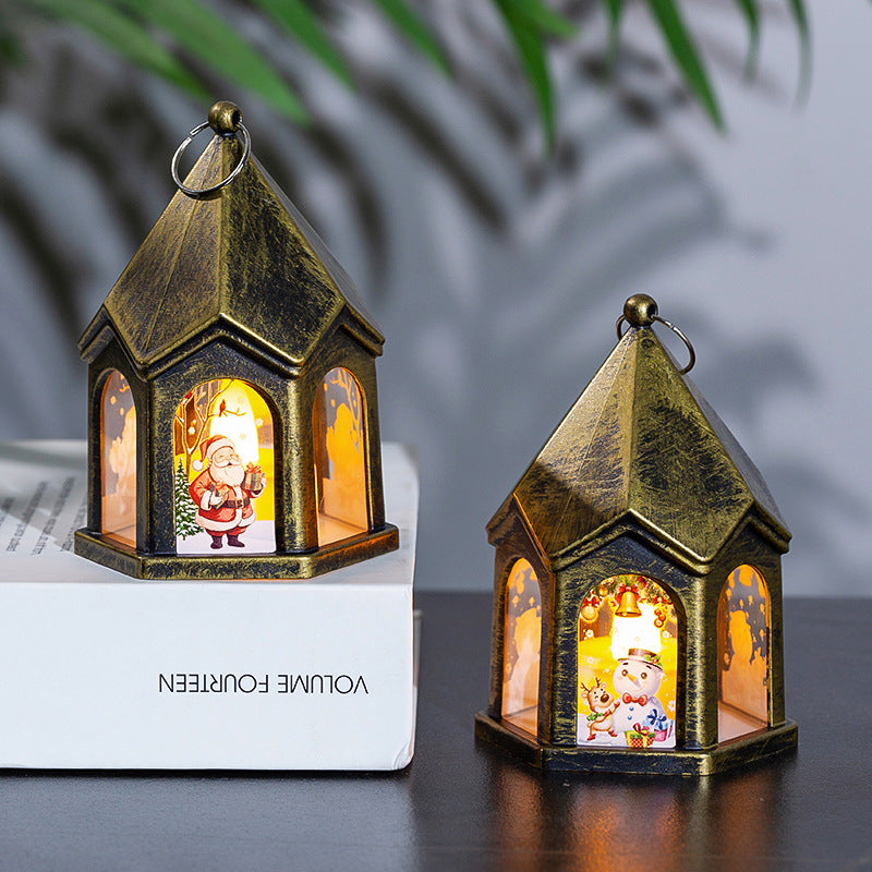 Retro Christmas night light shaped as a small holiday figure