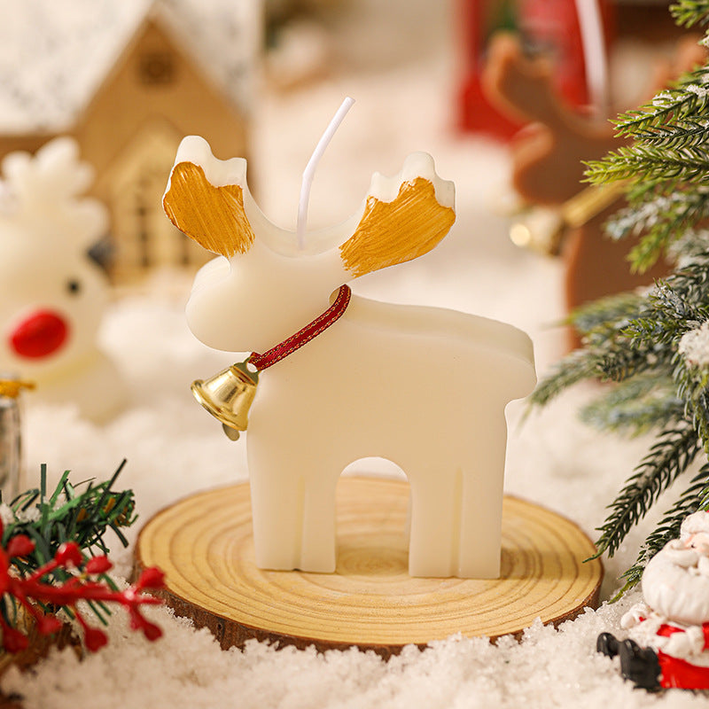 Second milk tea option of the soy wax reindeer Christmas candle