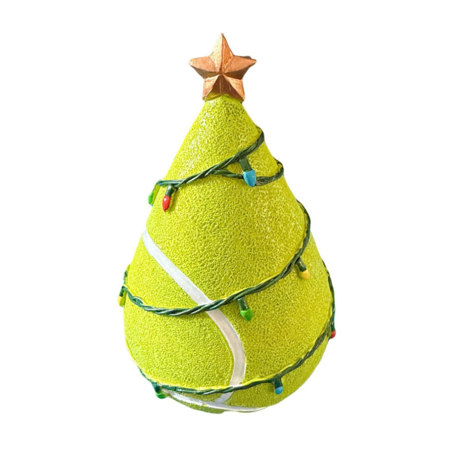 Seven football Christmas tree designs, listed as Design 1 to Design 7