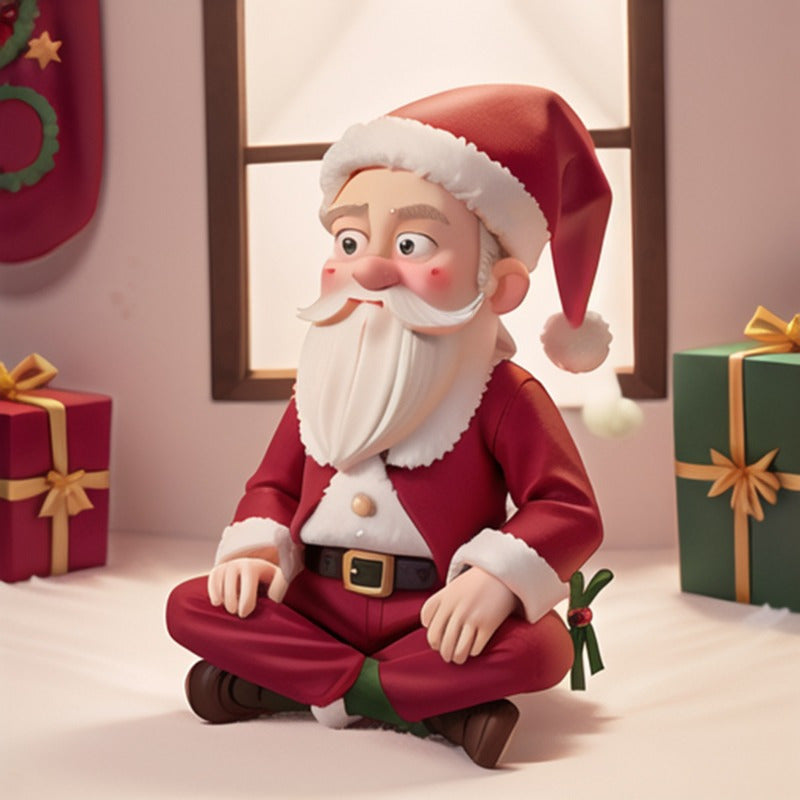 Cast resin Santa Claus Christmas decoration sold as one figure