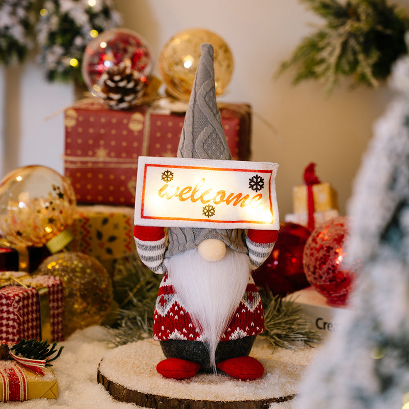 Gingerbread Man design of the cloth faceless Christmas doll figure