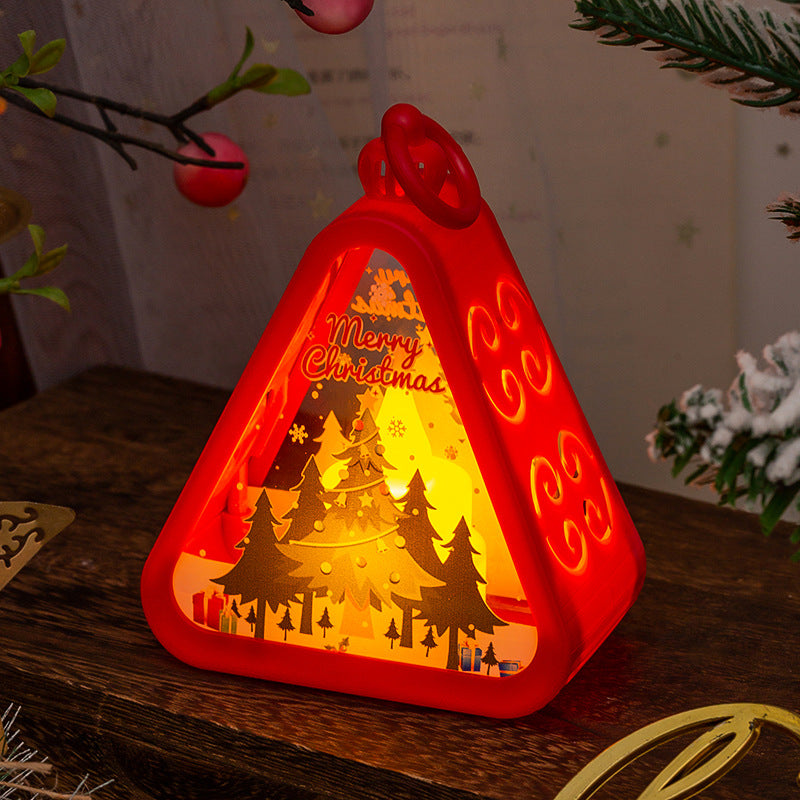 Retro Christmas night lights in white, red and antique bronze finishes