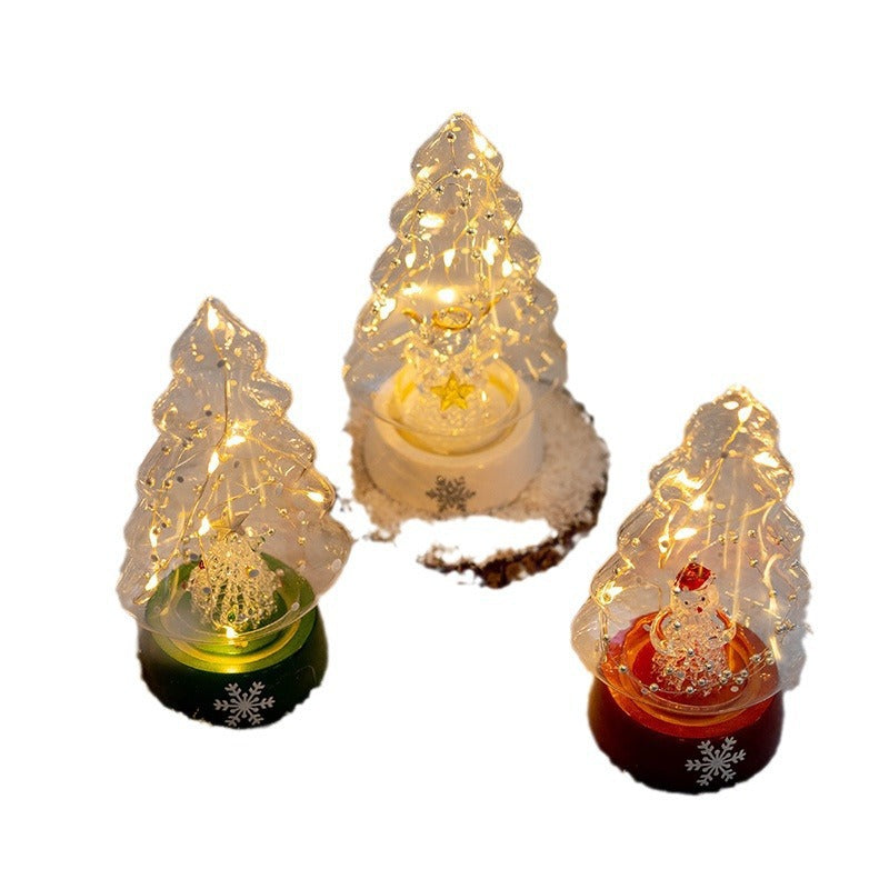 Soft cloth bodied Santa night light figure from a twenty four design range