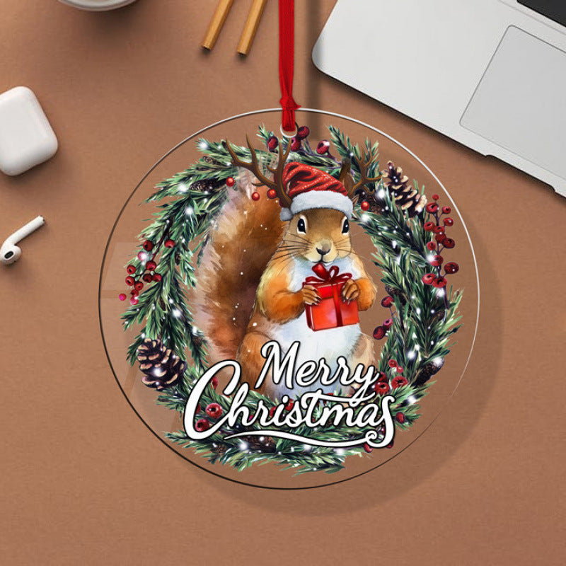 Acrylic Christmas tree ornament that will not shatter the way glass does