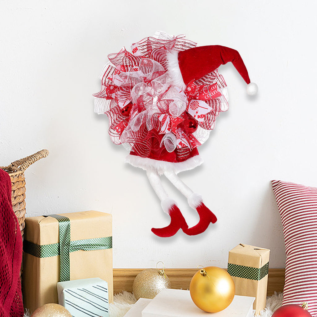Molded plastic elf figure with its face and detail molded in