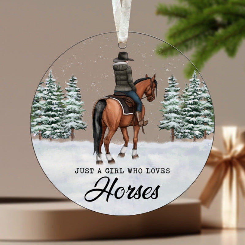 Lightweight acrylic Christmas ornament supplied as one decoration per pack
