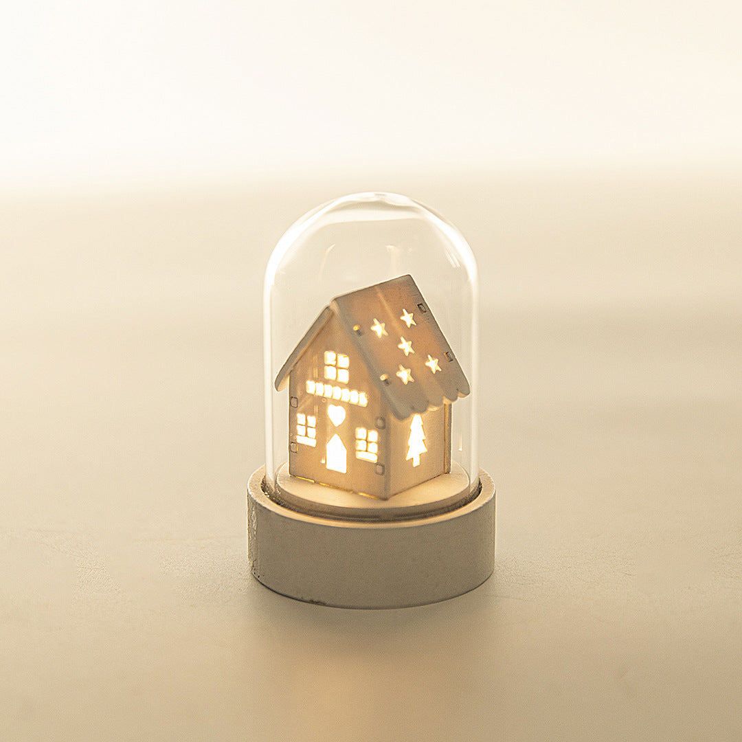 Small wooden Christmas tabletop ornament sold as a single piece