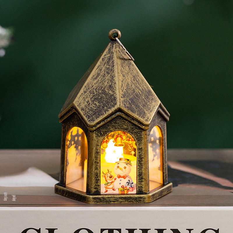 White finish Santa night light in molded holiday form