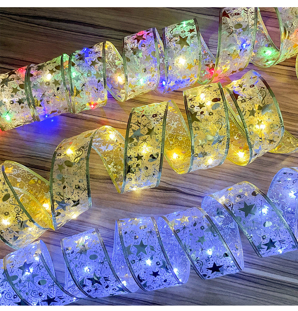 Battery box that powers the ribbon light string, no outlet needed